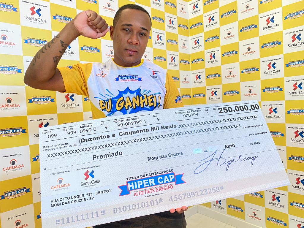 Cinco ganhadores dividem o prêmio de 250 mil reais no Hiper Cap Mogi