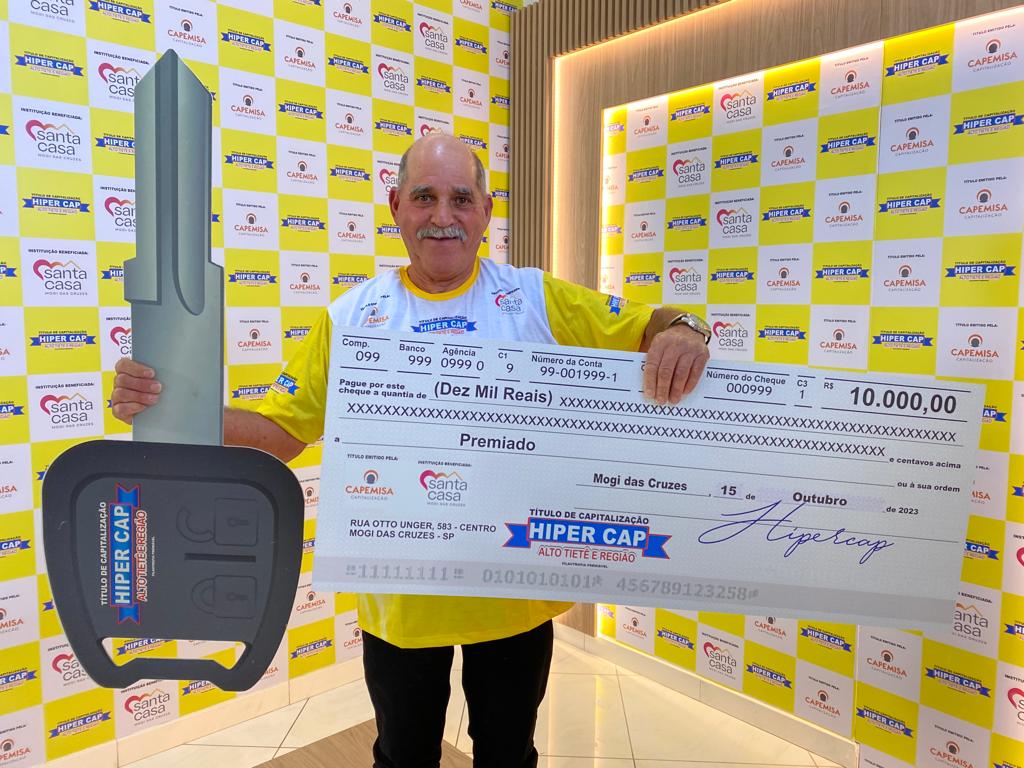 Aposentado de Mogi das Cruzes ganha um Creta mais 10 mil reais no quarto sorteio